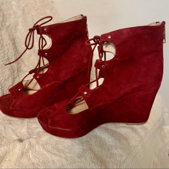 Free People - Three Wishes Lace Up Wedge - Picture 4 of 8